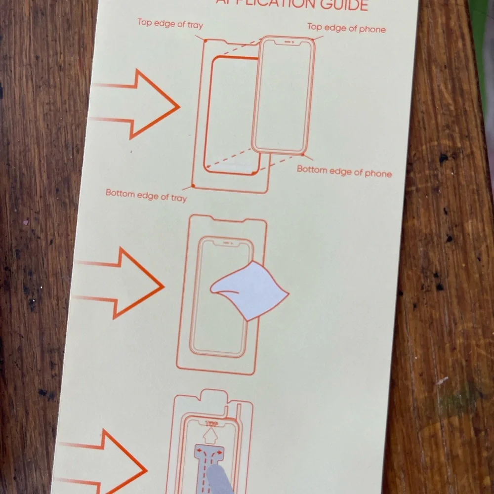 Protect Onn Orange Glass Screen Protector for iPhone 14 Plus and 13 Pro Max
